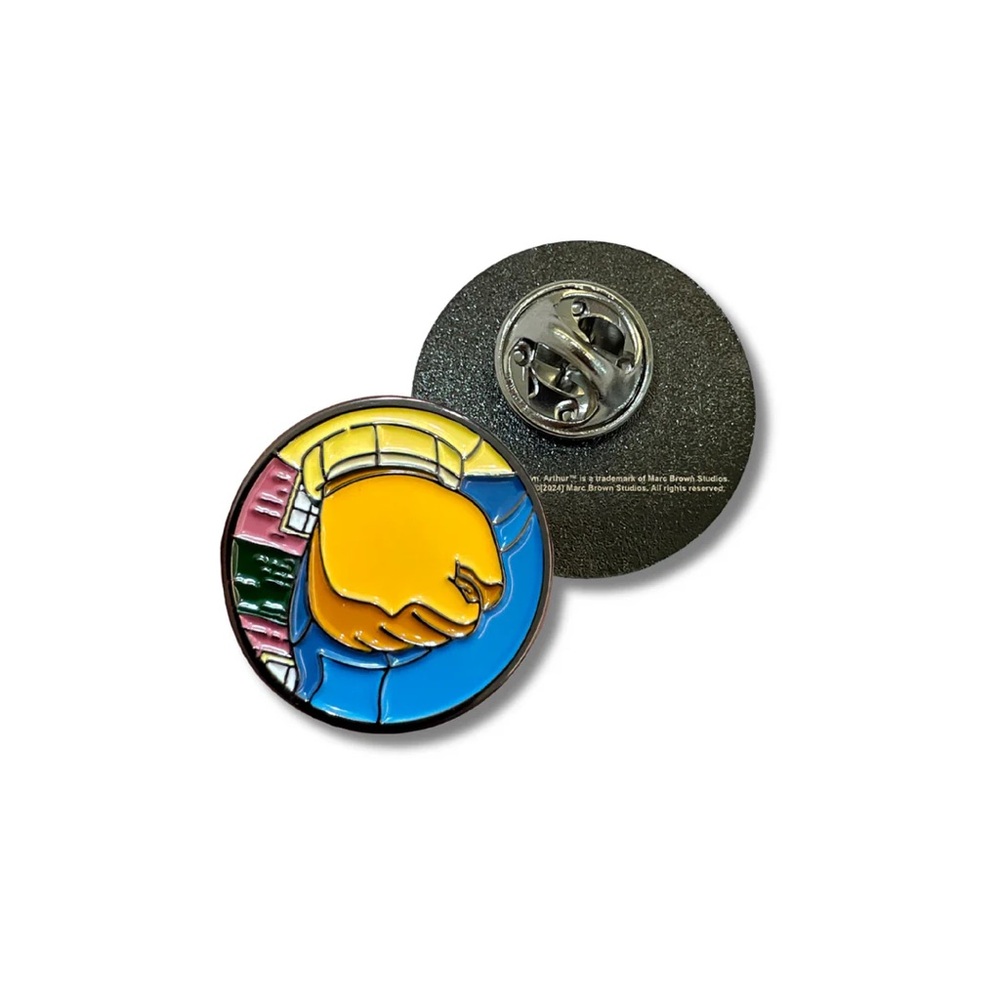 Colorful Enamel Pin Arthur fist